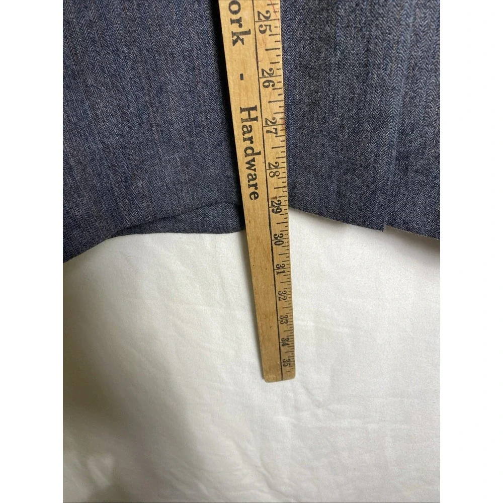 Pinstriped USA‎ Made Vintage Kuppenheimer Mens Suit Jacket Wool 42 Grey